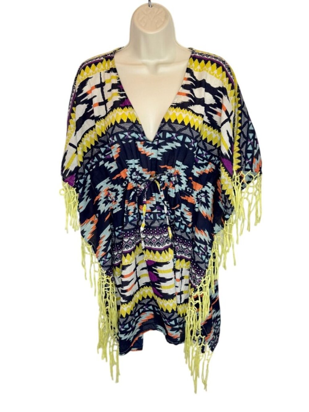 Shiraleah Beach Coverup Dress Kaftan - One Size